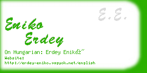 eniko erdey business card